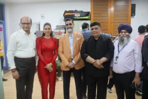On the opening of Delhi Premier League with Sonam Bajwa ji, We are happy that she supports our team West Delhi Lions. @sonambajwa